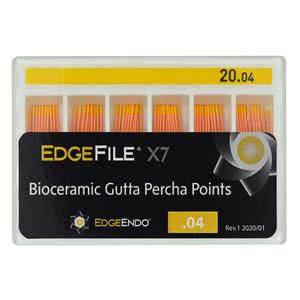 EdgeFile X7 Gutta Percha Points Size #20 Yellow 60/Pk