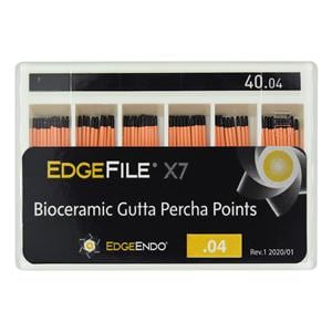 EdgeFile X7 Gutta Percha Points Size #40 Black 60/Pk