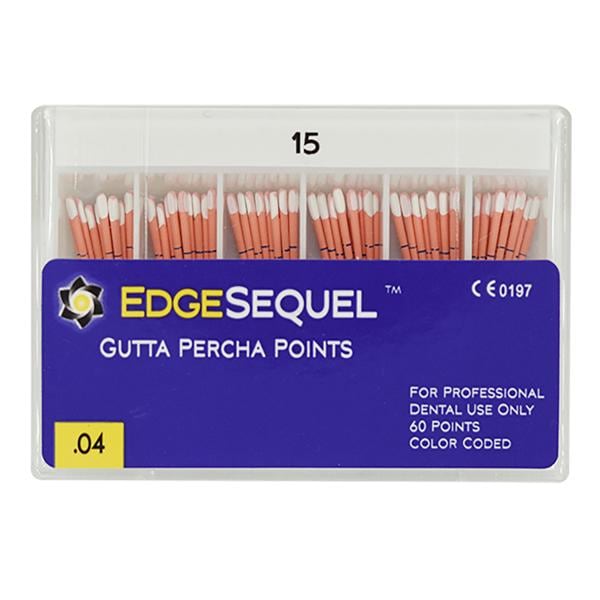 EdgeSequel Sapphire Gutta Percha Points Size #15 White 60/Pk