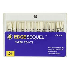 EdgeSequel Sapphire Absorbent Points Size #45 .04 White 60/Pk