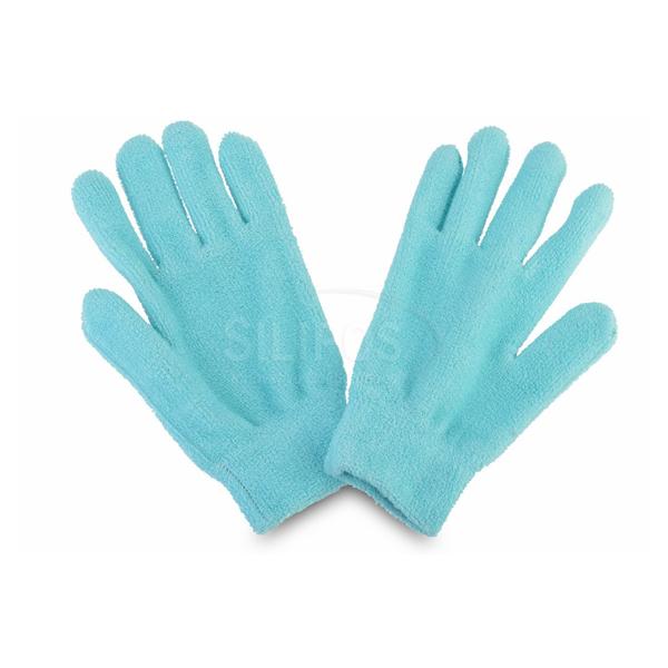GeLuscious Moisturizing Glove Terrycloth Turquoise/Pink 1/Pr