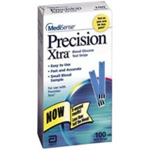 Precision Xtra Glucose Test Strip CLIA Waived 100X6/CA