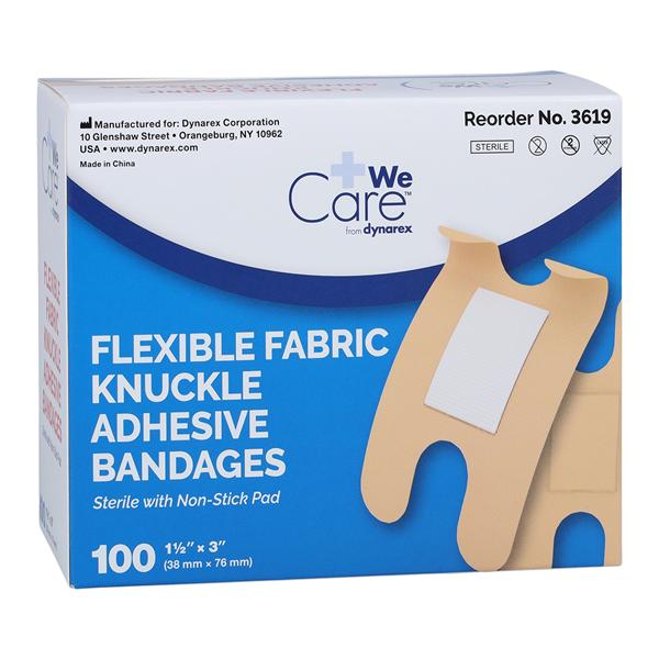 Bandage Fabric 1.5x3" Flesh Sterile 100/Bx, 24 BX/CA