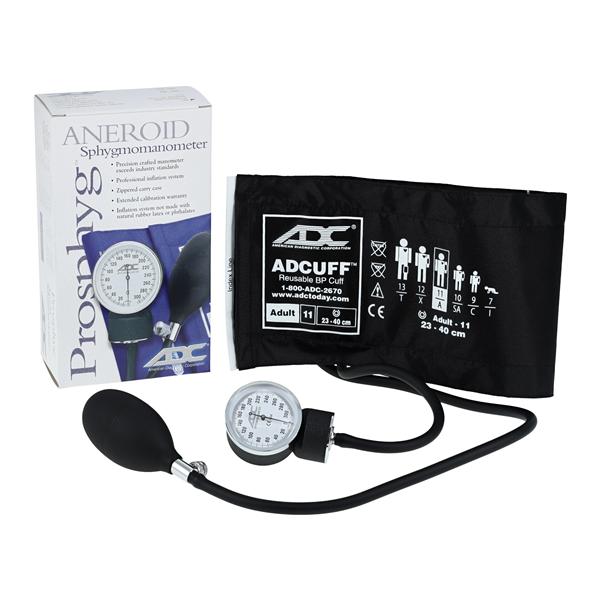 Prosphyg 760 Series Aneroid Sphygmomanometer Size 11 Blk LF Arm Dial Display Ea