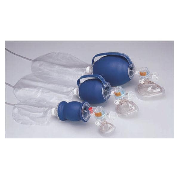 Bag Valve Mask Resuscitator Pediatric Disposable 6/Ca