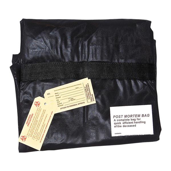 Body Bag 42x90" Black Zipper Closure Vinyl Ea, 10 EA/CA