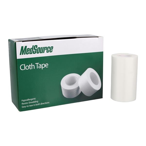 Medical Tape Silk Cloth 3"x10yd White Non-Sterile 4/Bx, 12 BX/CA