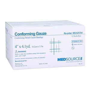 Conforming Bandage Polyester 4" Sterile 12/Bx, 8 BX/CA