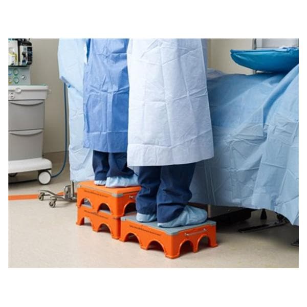 Ergo-Step Step Stool Orange/Gray Anti-Skid Feet 4/Ca