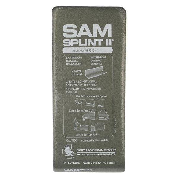 Sam Splint II Millitary Version Splint _ Malleable Universal