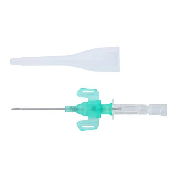 Introcan Safety IV Catheter Safety 18 Gauge 1-1/4" Green Closed End 50/Bx, 4 BX/CA