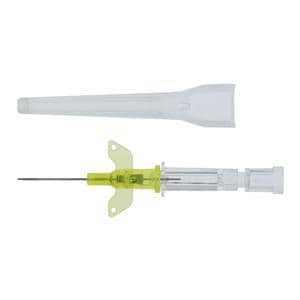 Introcan Safety IV Catheter Safety 24 Gauge 3/4" Yellow Ea, 50 EA/BX