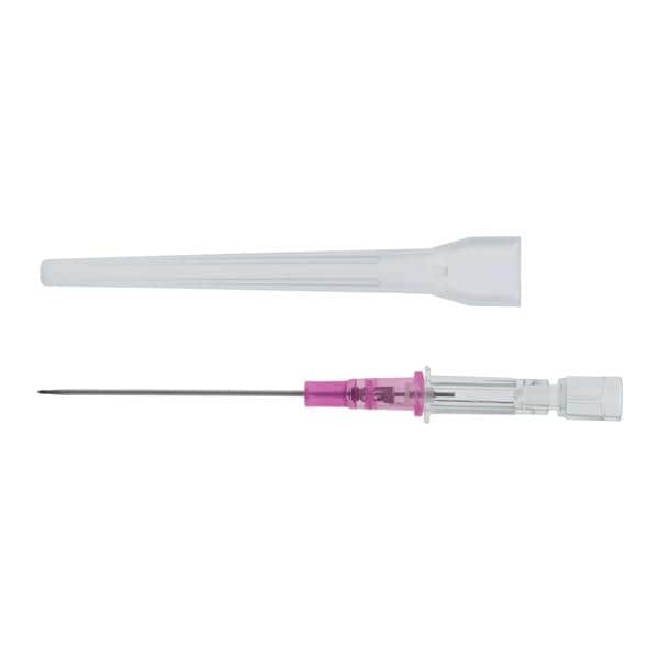 Introcan Safety IV Catheter Safety 20 Gauge 1-3/4" Pink Straight Ea