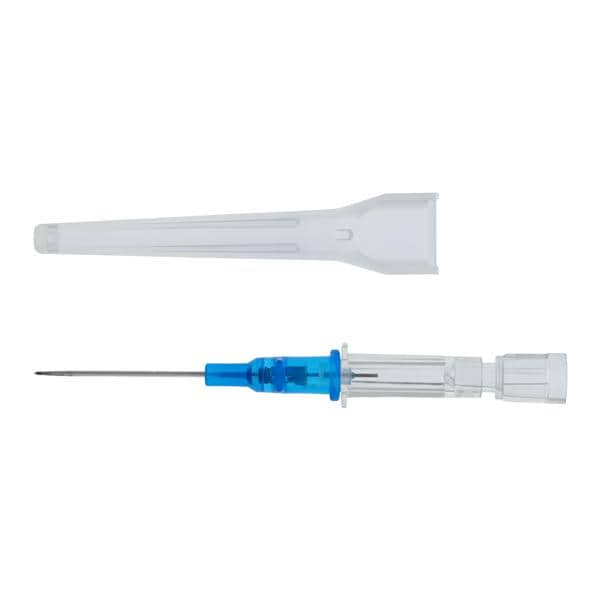 Introcan Safety IV Catheter Safety 22 Gauge 1" Blue Straight Ea, 50 EA/BX