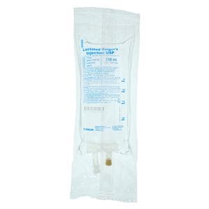 IV Injection Solution Lactated Ringers 250mL Plastic Injection Container EA, 24 EA/CA