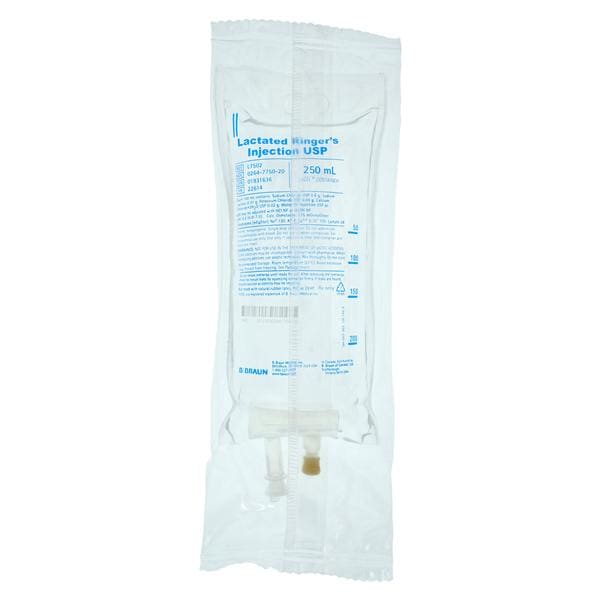 IV Injection Solution Lactated Ringers 250mL Plastic Injection Container EA, 24 EA/CA