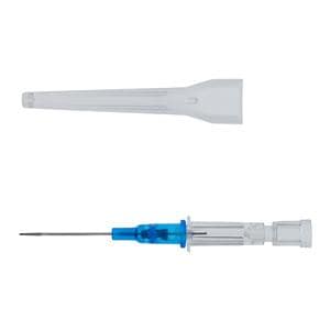 Introcan Safety IV Catheter Safety 22 Gauge 1" Blue Straight Ea, 50 EA/BX