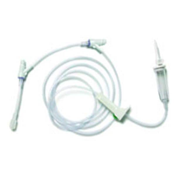 IV Administration Set Needleless 2 Ultst Inj Sites: 8", 3 86 15Drp 16mL Ea