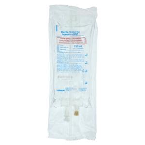 Excel IV Bag Sterile Water 250mL Flexible Bag Container Ea, 24 EA/CA
