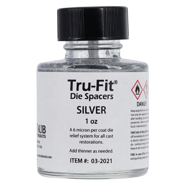 Tru-Fit Die Spacer Silver 1oz/Bt