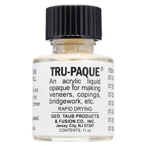 Tru-Paque Denture Resin Acrylic Opaquer Heat Cure Light Yellow 1/2oz/Bt