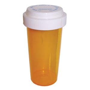 Medicine Vial Plastic 60 Dram Amber Reusable 90/Ca