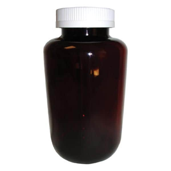 Packer Bottle HDPE 225cc Amber Reusable Non-Sterile 180/Ca