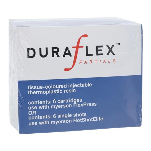 DuraFlex Denture Resin Cartridge Medium Pink Large 6/Pk