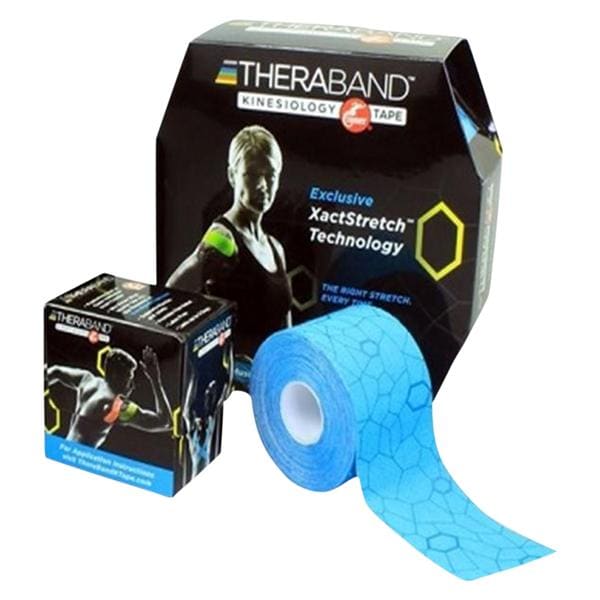 TheraBand Kinesiology Tape 98% Cotton/2% Spandex 2"x16.4' Blue 6Rl/Bx