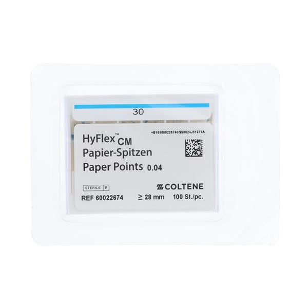 Hyflex CM Absorbent Points Size #30 0.04 100/Pk