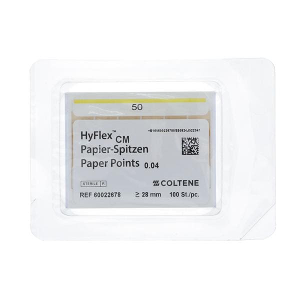 Hyflex CM Absorbent Points Size #50 0.04 100/Pk