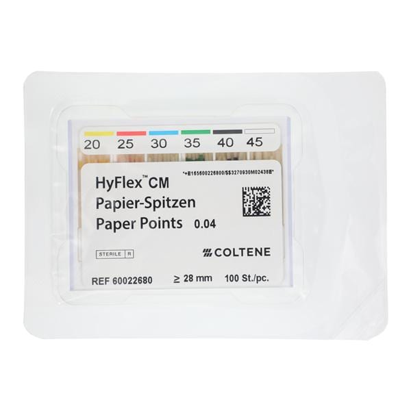 Hyflex CM Absorbent Points Size 20-45 0.04 100/Pk