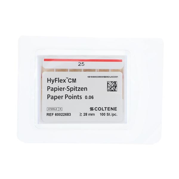 Hyflex CM Absorbent Points Size #25 0.06 100/Pk
