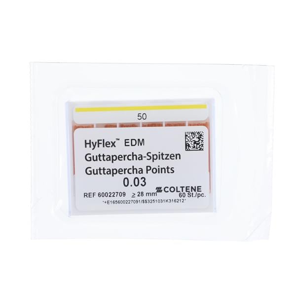 Hyflex EDM Gutta Percha Size #50 Yellow 60/Pk