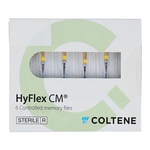 Hyflex CM Rotary File 25 mm Size 50 Nickel Titanium Yellow 0.04 6/Pk