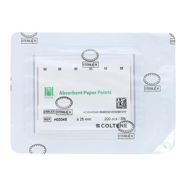 Hygenic Absorbent Points White 200/Bx