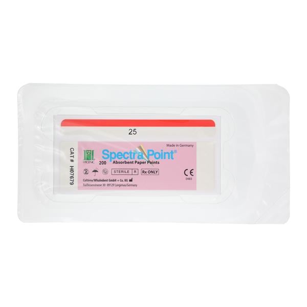 Hygenic SpectraPoint Absorbent Points Size 25 Pink 200/Bx
