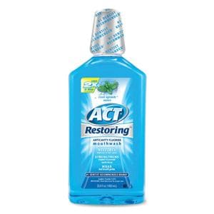 ACT Restoring Anticavity Cool Splash Mint Mouthwash 33.8 oz 6/Ca