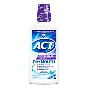 ACT Total Care Dry Mouth Oral Rinse 33.8 oz Soothing Mint 33.8oz