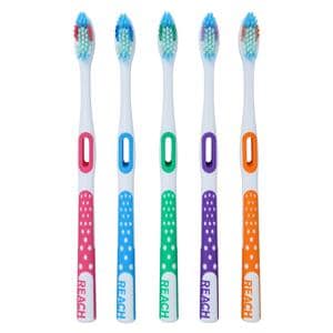 REACH Total Care Manual Toothbrush Adult Compact Soft #9223 6/Pk