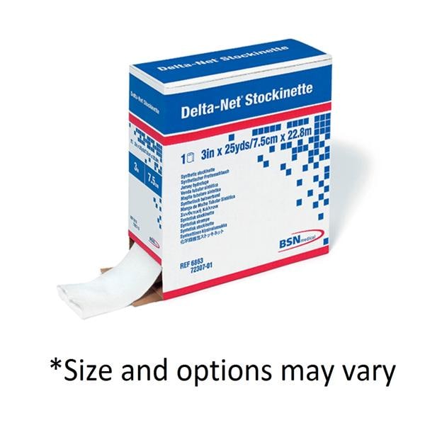 Delta-Net Orthopedic Stockinette White 8"x25yd