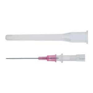 Jelco Peripheral IV Catheter 20 Gauge 1-1/4" Pink Straight Ea