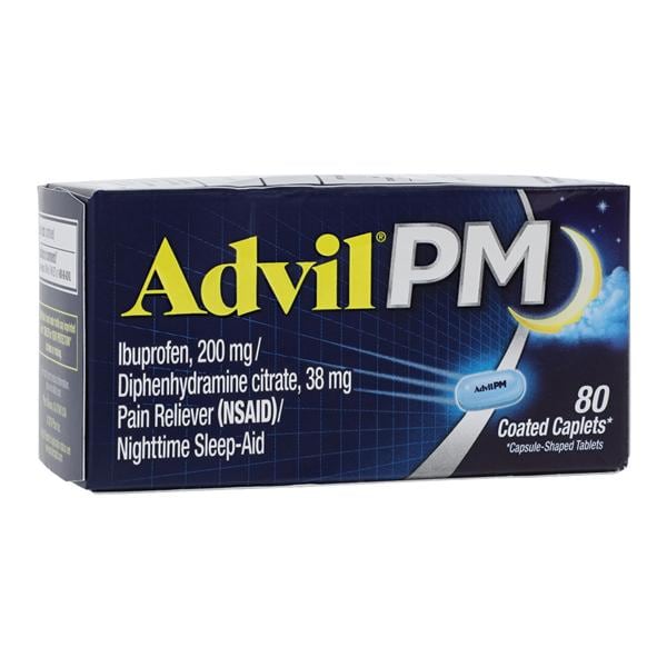 Advil PM Sleep Aid Caplets 200/38mg 80/Bt