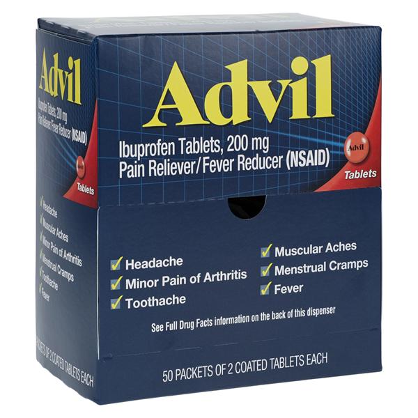Advil Tablets 200mg Industrial Pack 50x2/Bx
