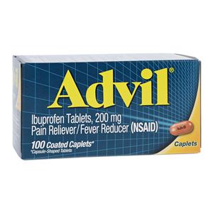 Advil NSAID Caplets 200mg 100/Bt
