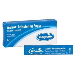 Ardent Articulating Paper Strips Thin Blue Booklet 140/Bx