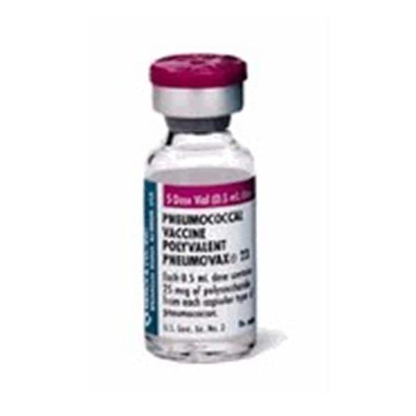 Pneumovax-23 Pneumococcal Injectable 25mcg SDV 0.5mL 10/Pk