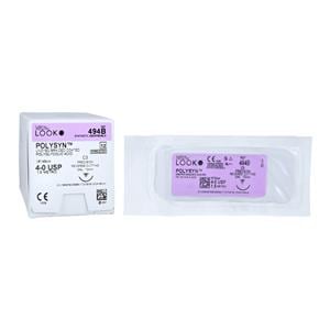 Polysyn Suture 4-0 18" Polyglycolic Acid Braid C-3 Undyed 12/Bx