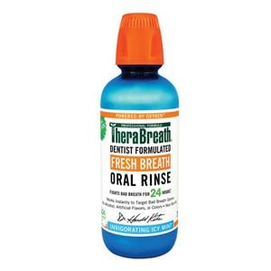 TheraBreath Icy Mint Mouth Rinse 16 oz Bottle 3/Pk