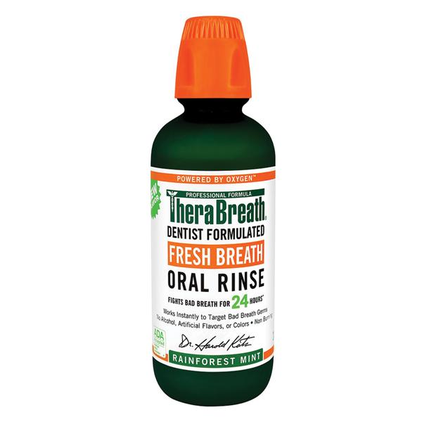 TheraBreath Rainforest Mint Mouthwash 16 oz 3/Pk